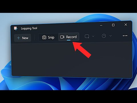 Windows 11 Snipping Tool with video recording mode active